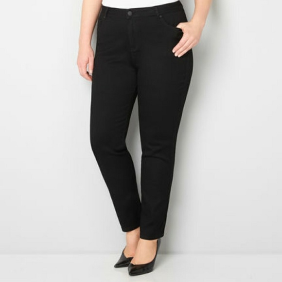 Avenue Pants - Avenue denim skinny black jeans 22   Tall.  x7
